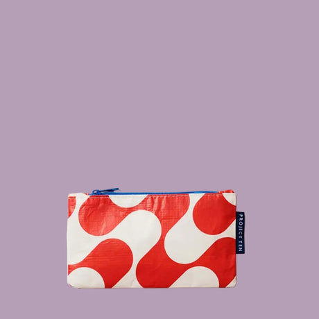 Project Ten Tiny Zip Pouch Red Ripple