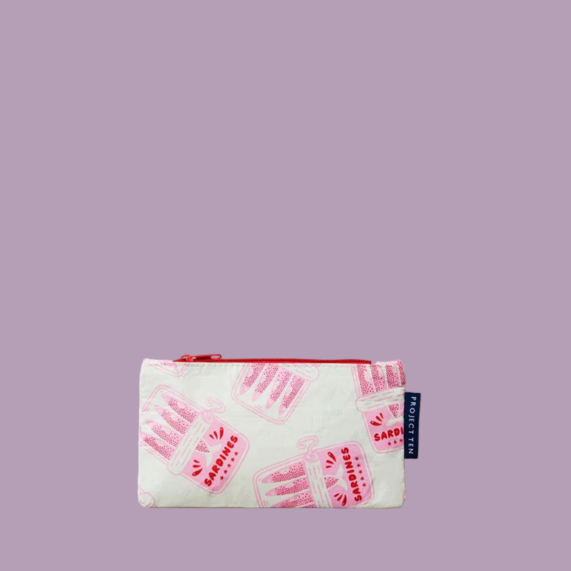 Project Ten Tiny Zip Pouch Sardine