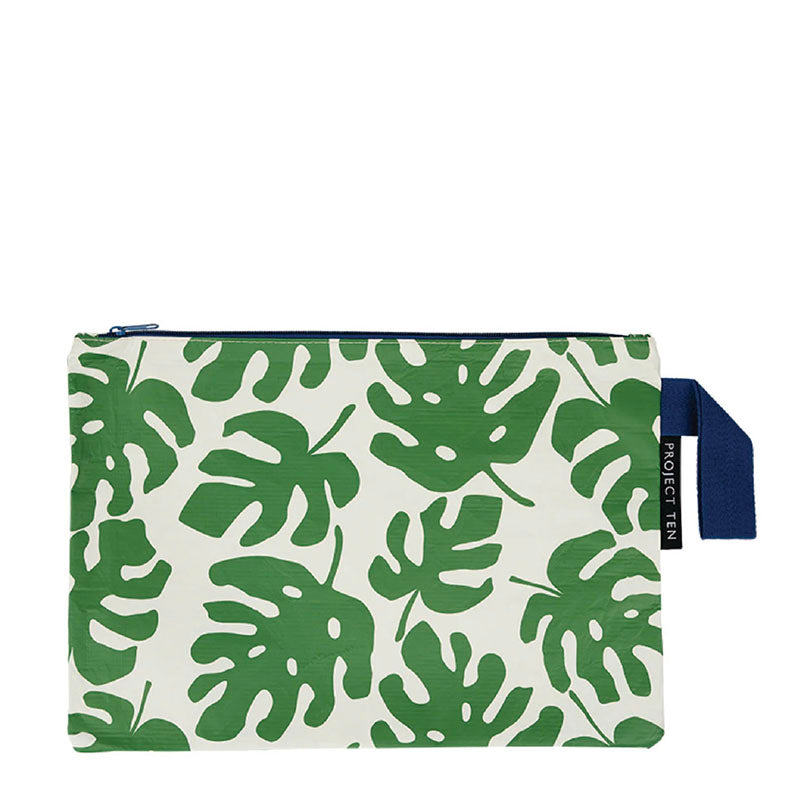 Project Ten Zip Pouch - Monstera