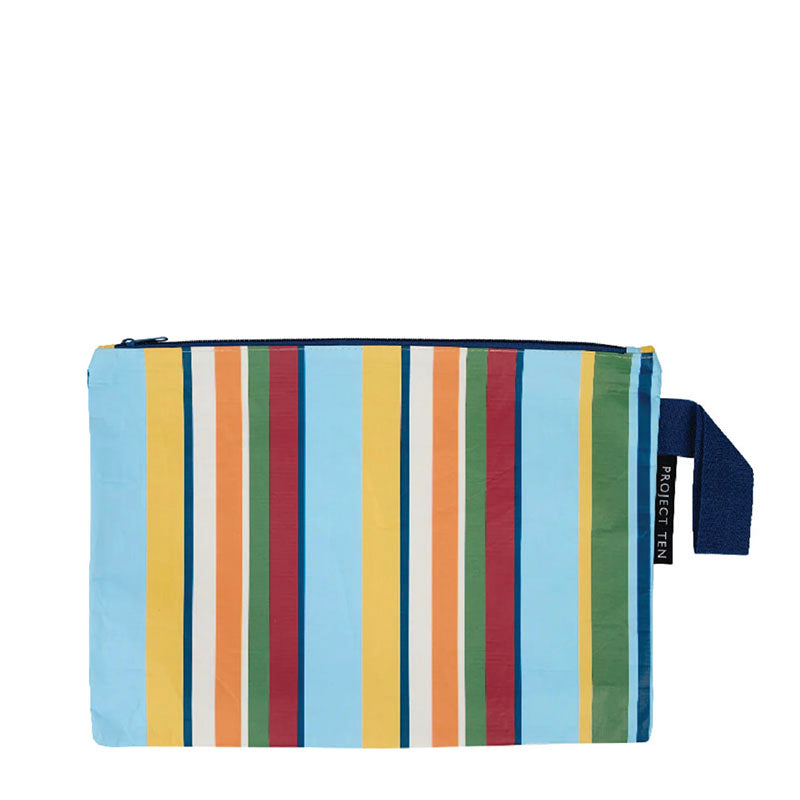 Project Ten Zip Pouch - Retro Stripe