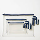 Project Ten Clear Zip Pouch Bundle Navy