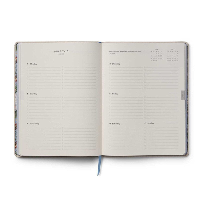 Rifle Paper Co 2027 Weekly 12-Month Bookbound Planner inside