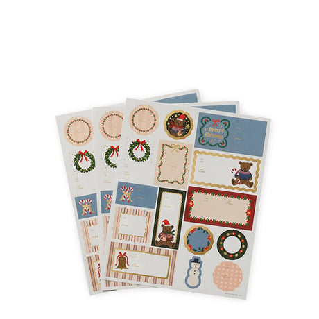 Rifle Paper Co Christmas Bear Stickers & Labels Set