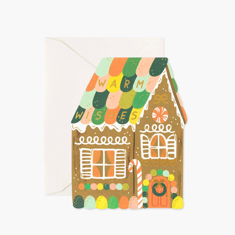 Rifle Paper Co Gingerbread House Christmas Card