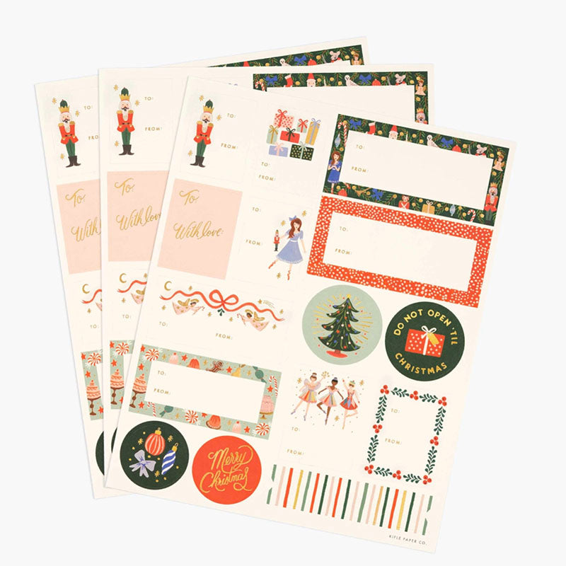 Rifle Paper Co Nutcracker Christmas Sticker Set