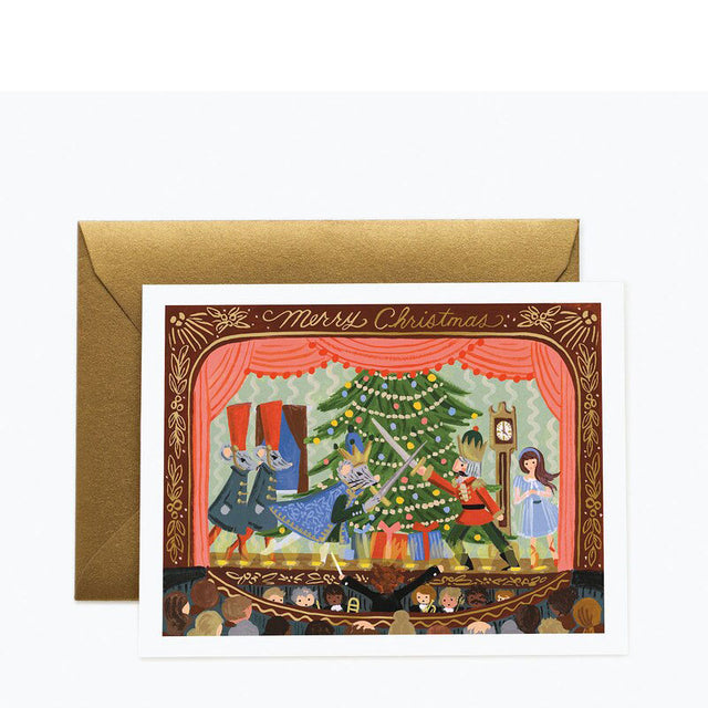 Rifle Paper Co Nutcracker Stage Christmas Card