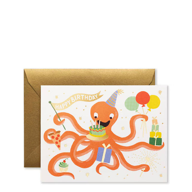 Rifle Paper Co Octopus Card