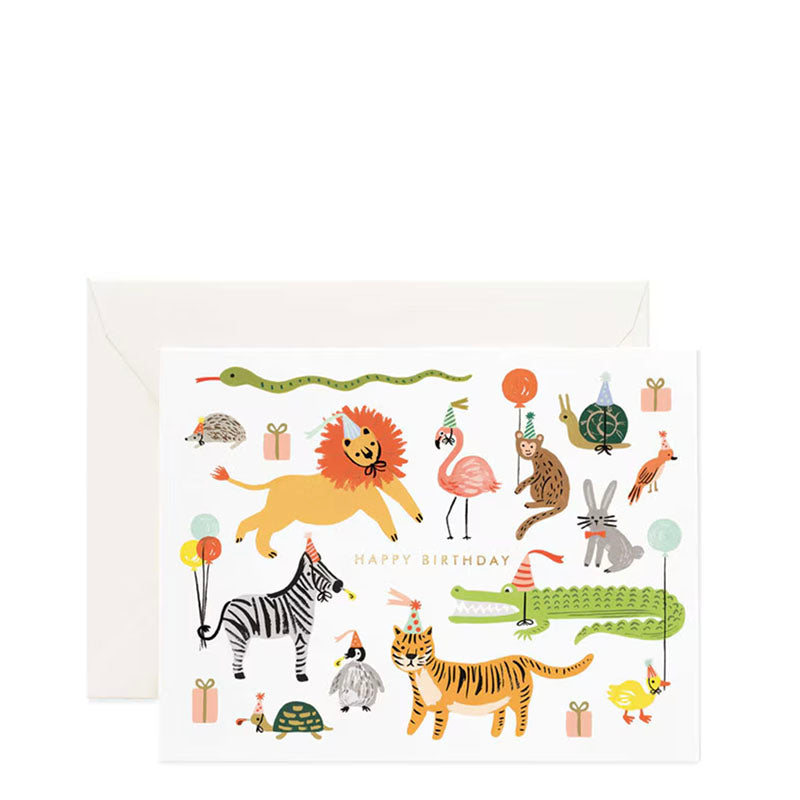 Rifle Paper Co Party Animals Birthday Card