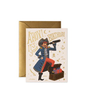 Rifle Paper Co Pirate Ahoy Birthday Card