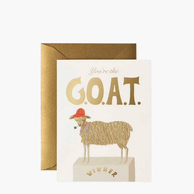 Rifle Paper Co You're the G.O.A.T. Card