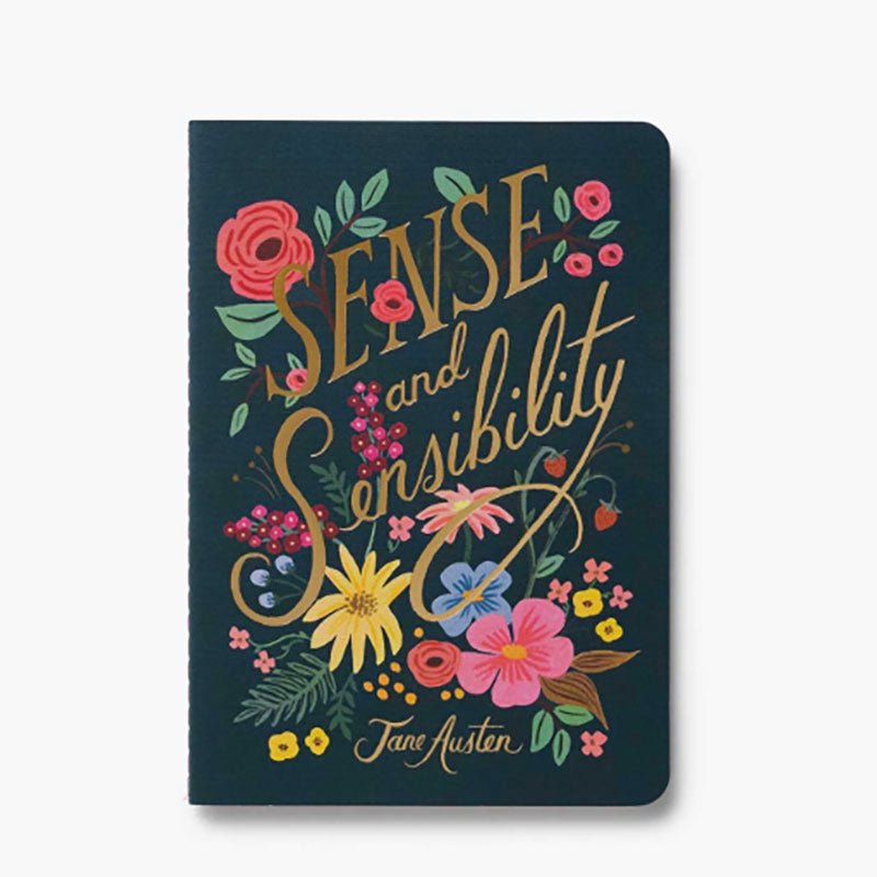 Rifle Paper Co Pack of 3 Stitched Notebooks - Jane Austen 2