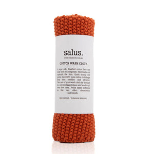 Salus Cotton Wash Cloth - Terracotta
