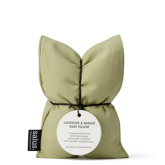 Salus Lavender & Barley Heat Pillow with removable cover Mint