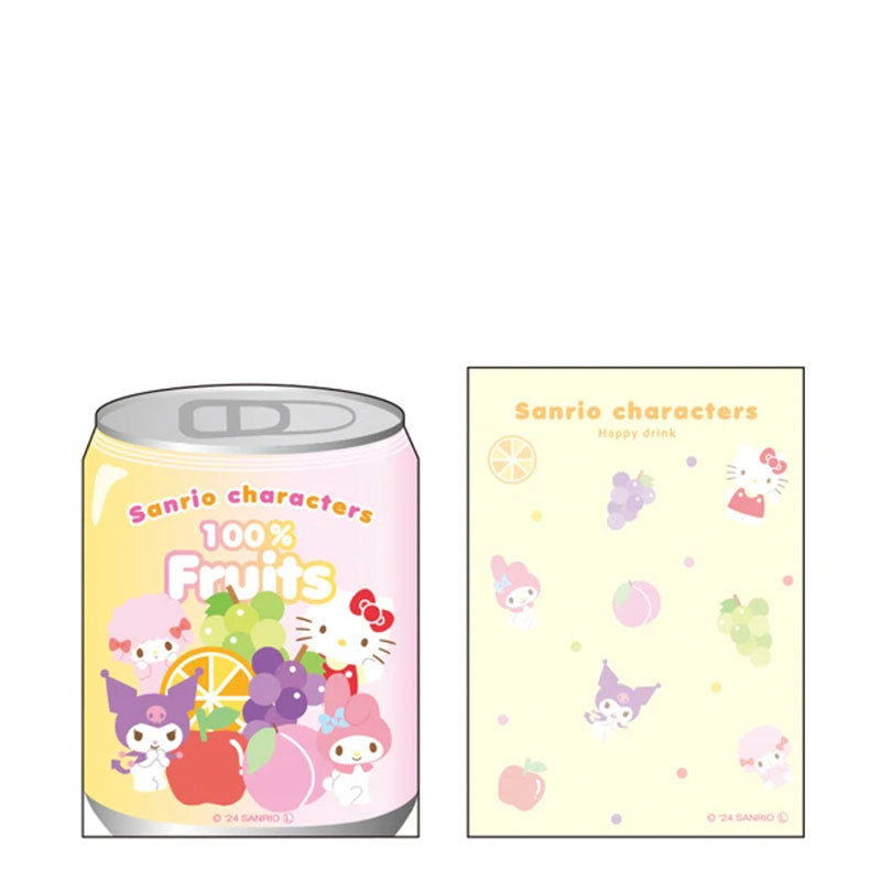 Sanrio Characters Die-Cut Fruits Memo Pad interior