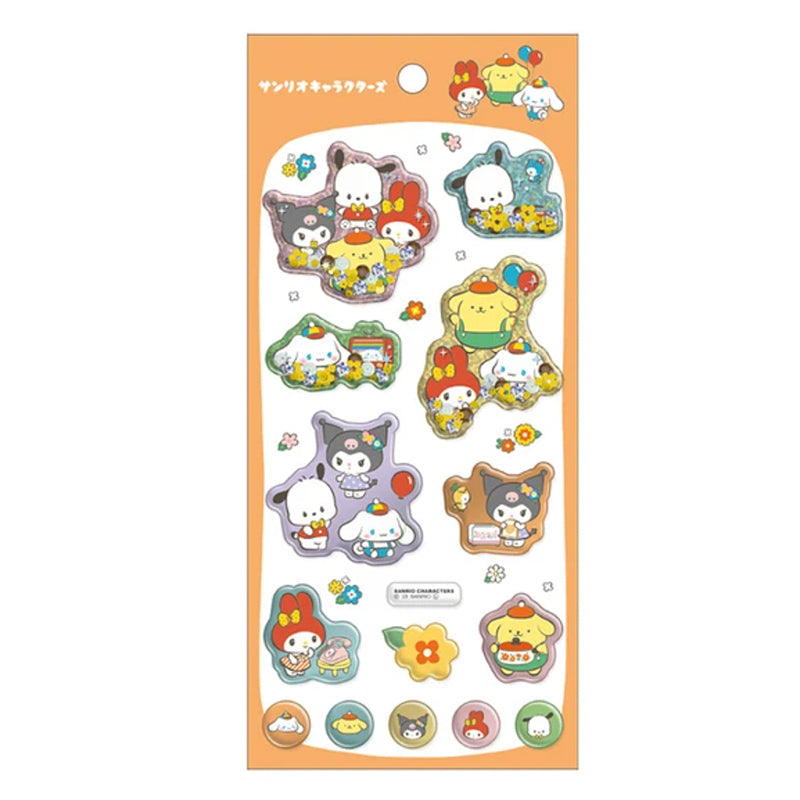 Sanrio Stickers - puffy orange