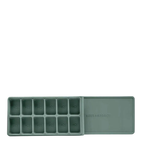 Seed & Sprout 12 Portion Silicone Freezer Tray Eucalyptus