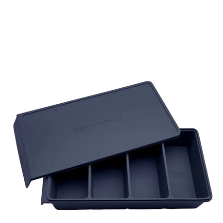 Seed & Sprout 4 Portion Silicone Freezer Tray Blueberry