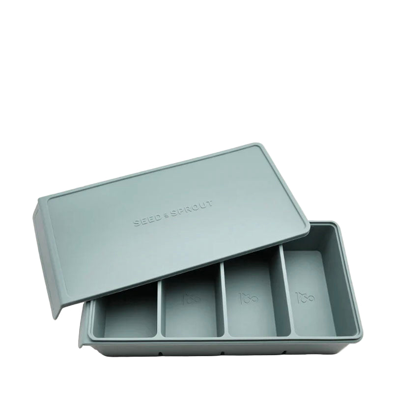 Seed & Sprout 4 Portion Silicone Freezer Tray Eucalyptus