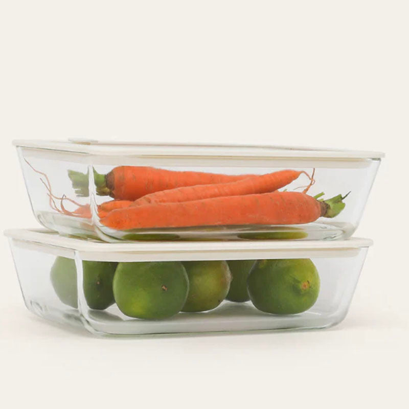 Seed & Sprout Eco Stow Glass Food Containers 2 pack