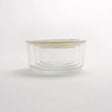 Seed & Sprout Eco Stow Round Glass Container Set - Oat Milk