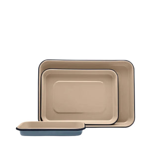 Seed & Sprout Enamel Baking Tray Set Blueberry