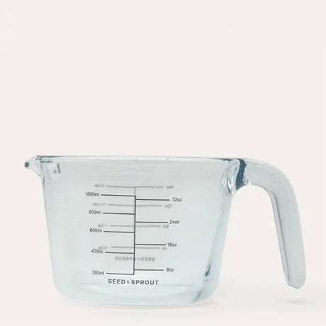 Seed & Sprout Glass Measuring Jug 1L