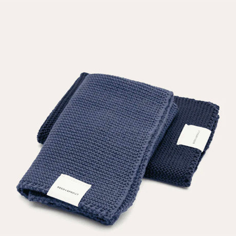 Seed & Sprout Knitted Dish Cloth 2-pack Indigo + Ink