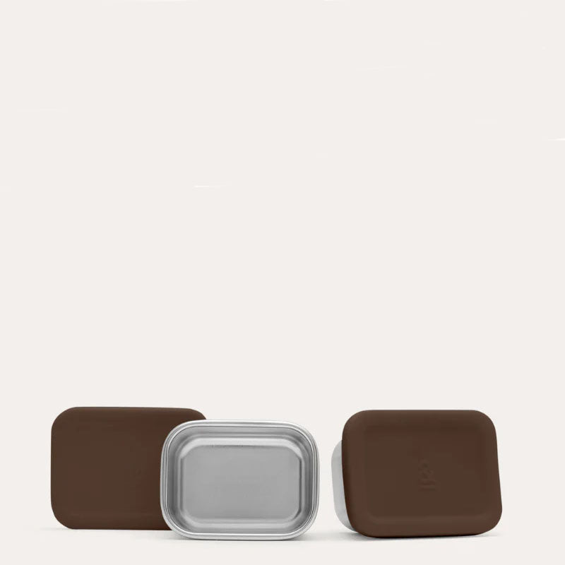 Seed &amp; Sprout Rectangle Snackpot Duo Chestnut