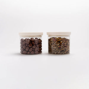 Seed & Sprout Wategos Glass Pantry Jar 2-pack - 450ml - Oat Milk