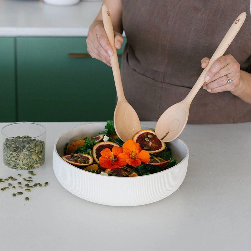 Seed & Sprout Wooden Beechwood Salad Servers