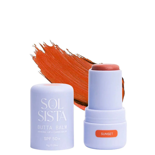 Sol Sista BUTTA BALM Mineral Lip & Cheek Balm Sunset
