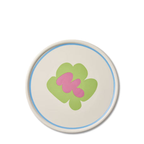 Studio Milligram 26cm Ceramic Plate Green Flower