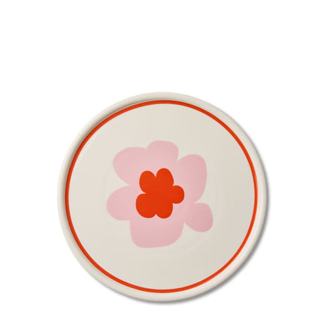 Studio Milligram 26cm Ceramic Plate Pink Flower