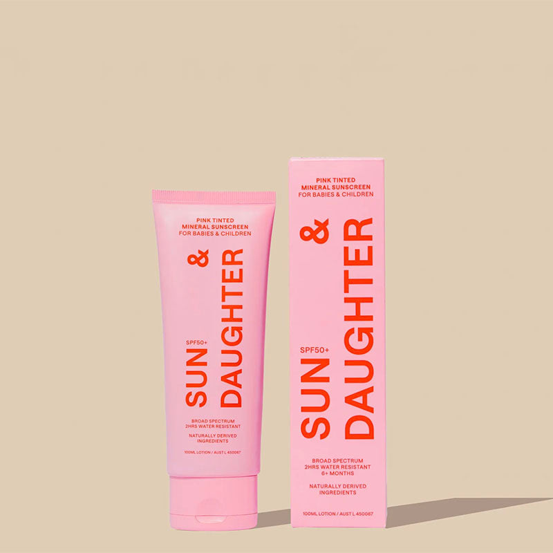 Sun & Daughter SPF50 Mineral Sunscreen - Pink