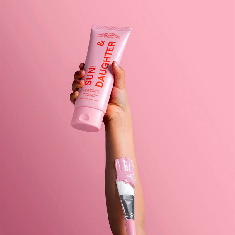 Sun & Daughter SPF50 Mineral Sunscreen for Children + Babies - Pink