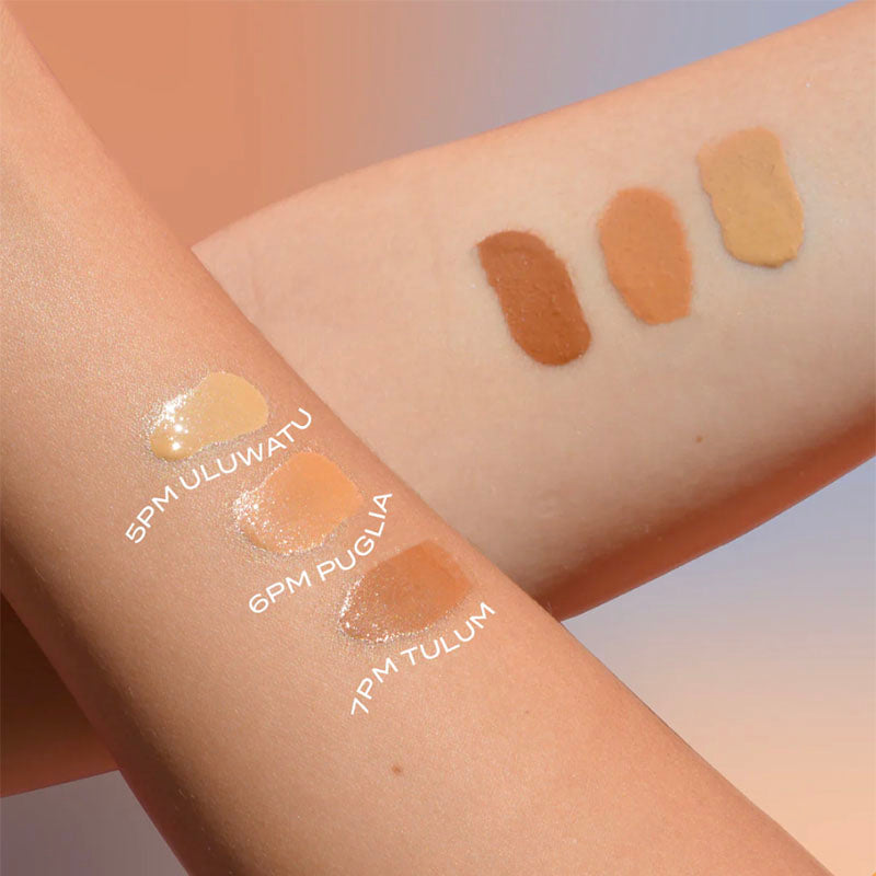 Sunset Daze Liquid Rays Bronzer swatches