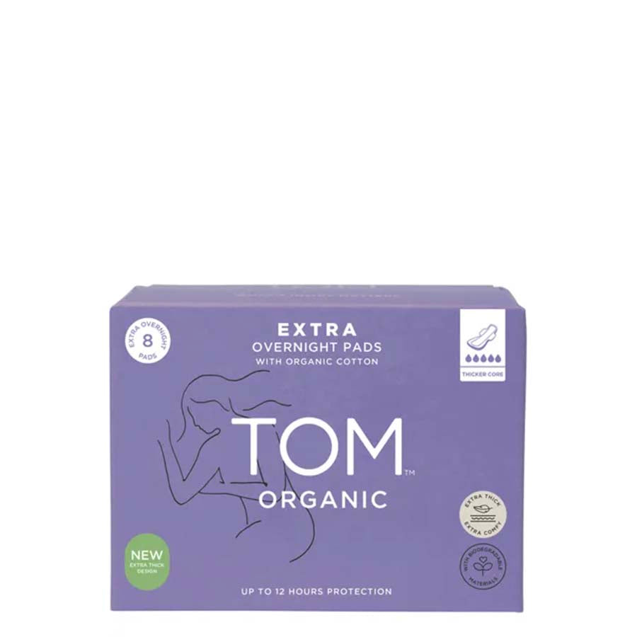 TOM Organic Extra Overnight Pads