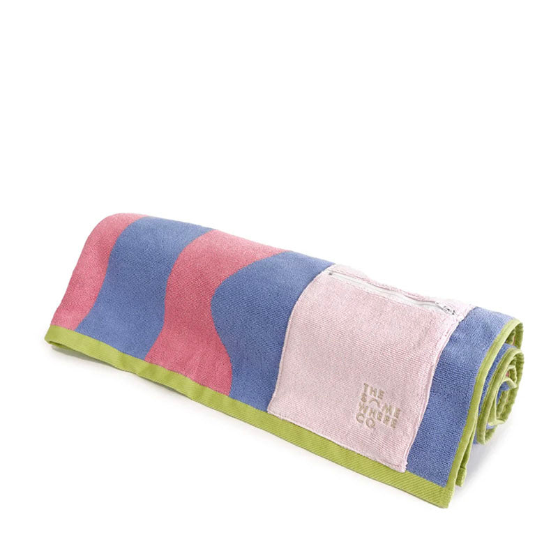 The Somewhere Co Premium Beach Towel - Bubblegum