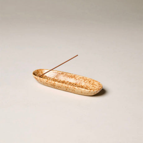 This is Incense The Collector Ceramic Holder Brown Speckle