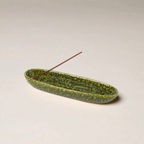 This is Incense The Collector Ceramic Holder Green