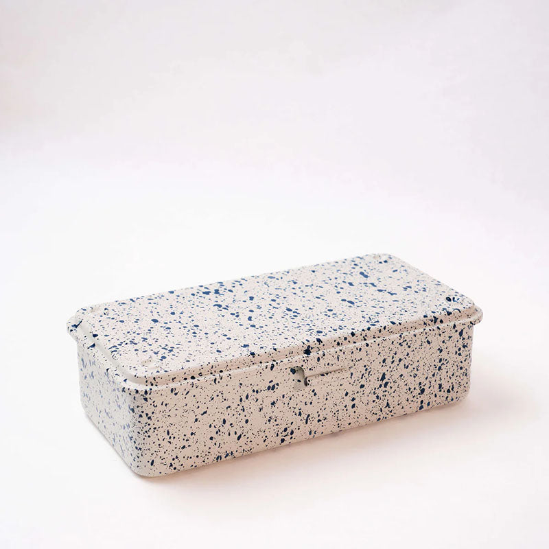 Toyo Trunk Shape Toolbox T-190 Japanese White Indigo