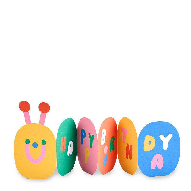 WRAP Caterpillar Fold Out Birthday Card