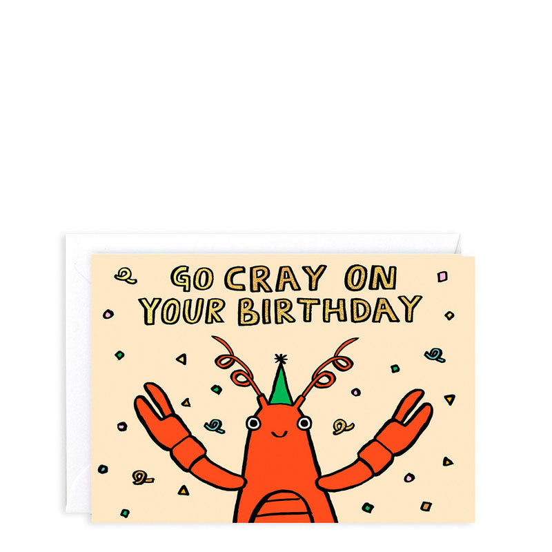 WRAP Go Cray On Your Birthday Card