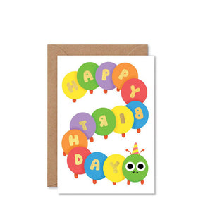 WRAP Happy Birthday Caterpillar Card