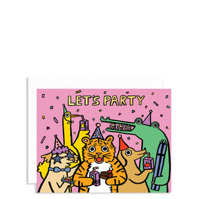 WRAP Let's Party Card