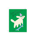 WRAP Skateboard Dog Happy Birthday Card