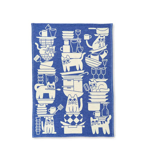 WRAP Tea Towel - Kitchen Cats