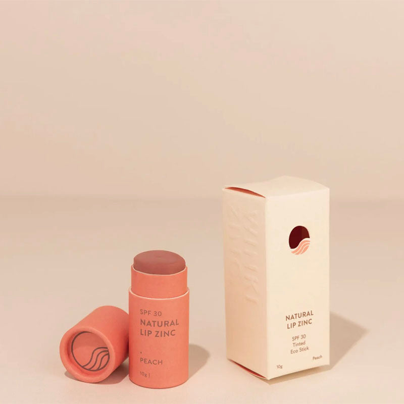 Winki Zinc 100% Natural Lip Balm SPF30 - Peach