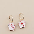 Wolf & Moon Lucky Hand Hoop Earrings