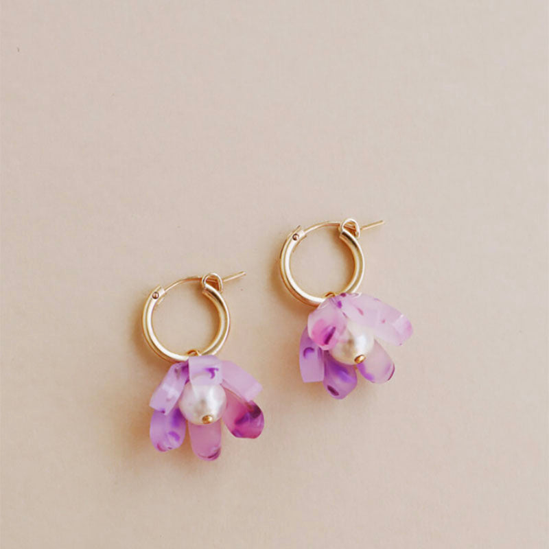 Wolf &amp; Moon Tulip Hoops